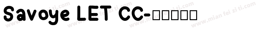 Savoye LET CC字体转换